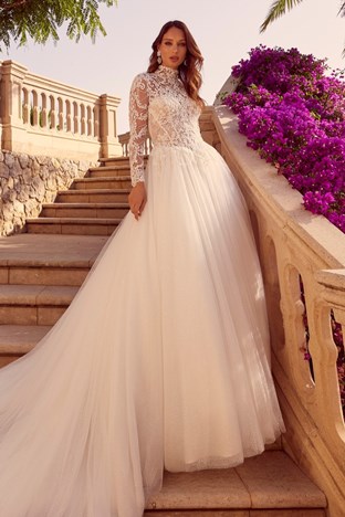 Simple Long Sleeve Wedding Dresses Cheap | Bridelily
